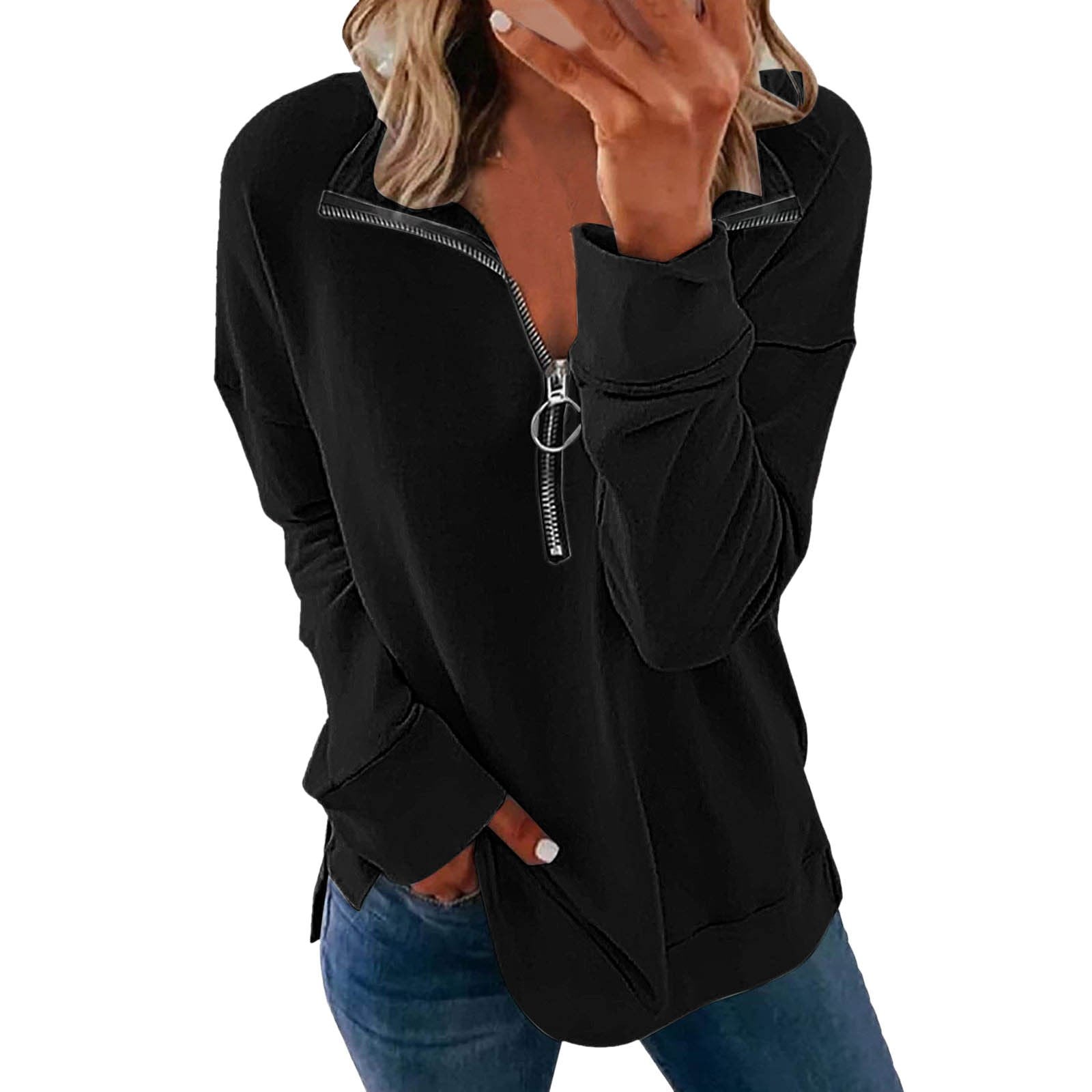 V-Neck Casual Slim Long Sleeve Tee