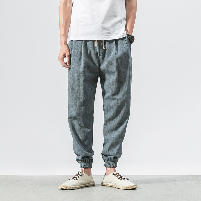 Solid Harem Slacks for Men