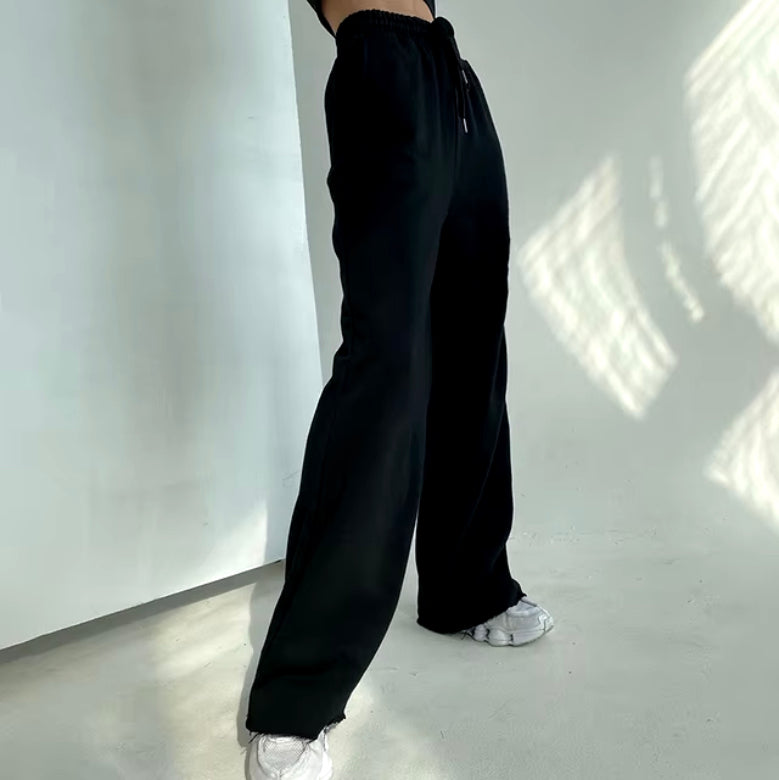 Chic Comfort Wide-Leg Trousers