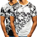 2019 New Casual Short Sleeve Skull T-Shirt