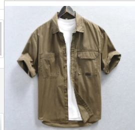 Urban Retro Cotton Shirt for Men