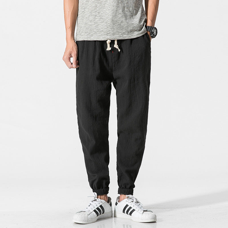 Solid Harem Slacks for Men