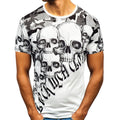 2019 New Casual Short Sleeve Skull T-Shirt