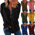 V-Neck Casual Slim Long Sleeve Tee
