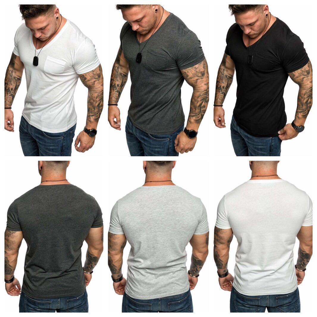 Casual Short Sleeve Round Neck Basic T-Shirt